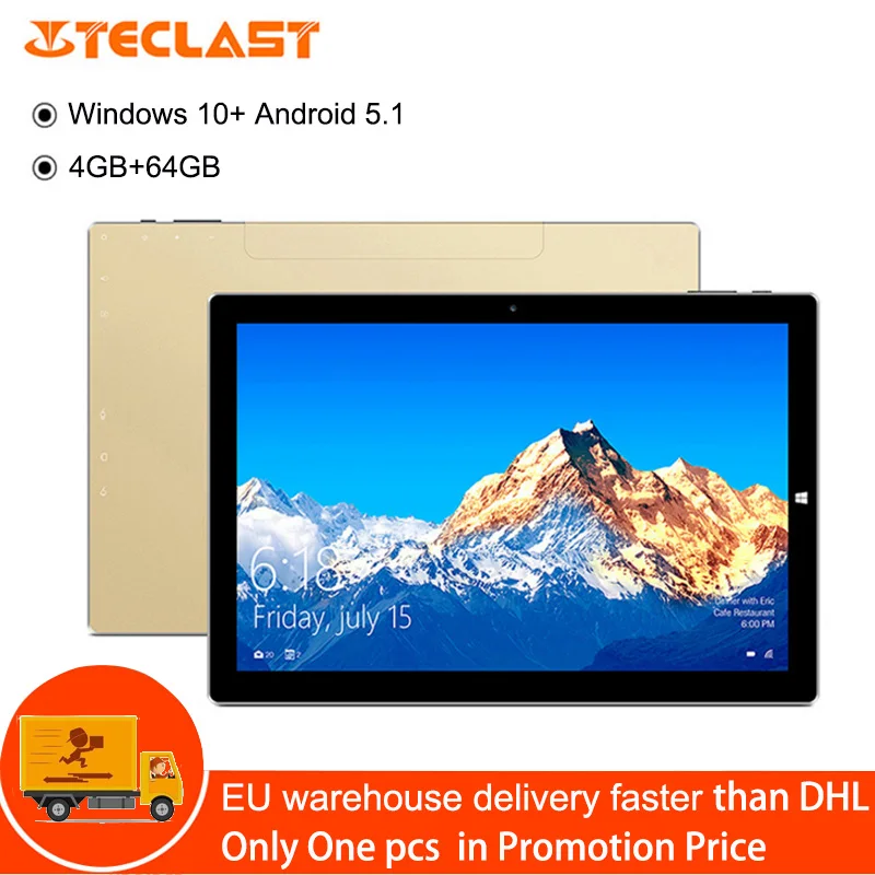 Оригинал Teclast Tbook 10S 10 1 'ƈ в планшетный ПК Intel Cherry Trail X5 четырехъядерный Windows + Android