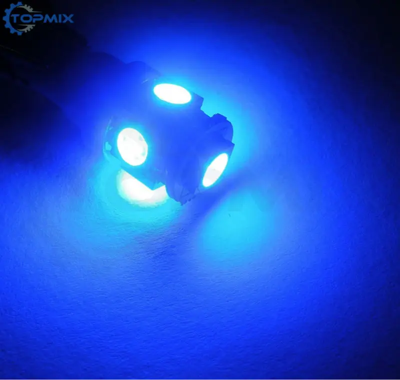 10 шт./лот T10 W5W 168 194 5SMD 2825 Светодиодные Автомобильные Боковые лампы с клиновидным