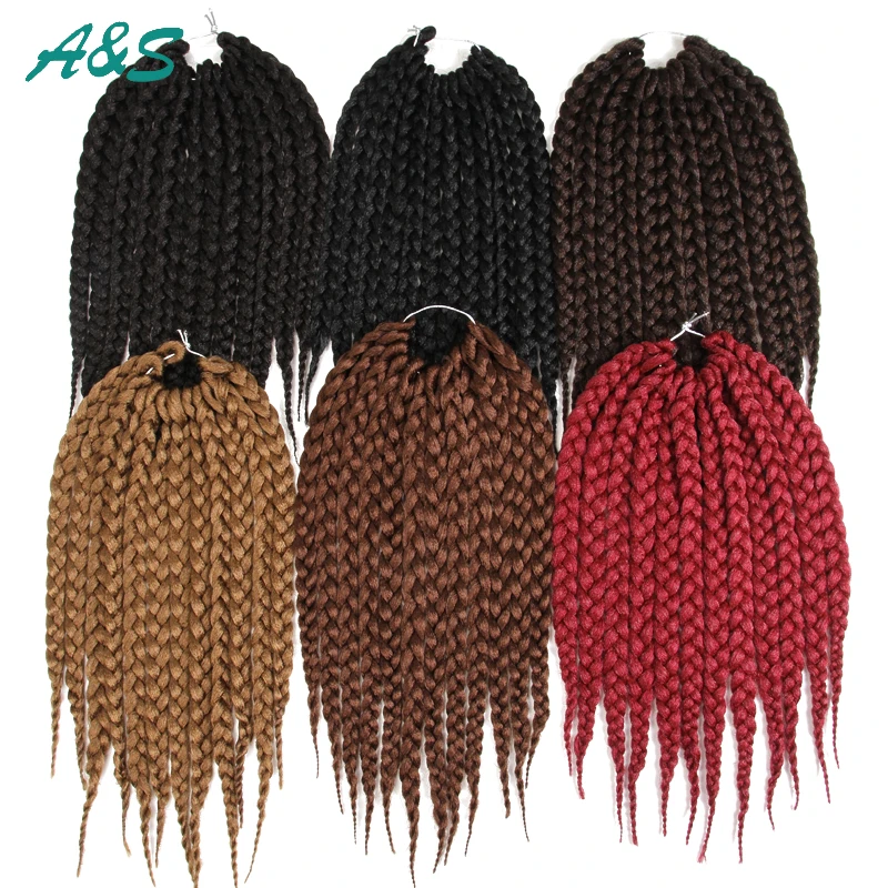 Длинные 22 &quotсофтбокс косы волосы крючком наращивание волос коробку стиль