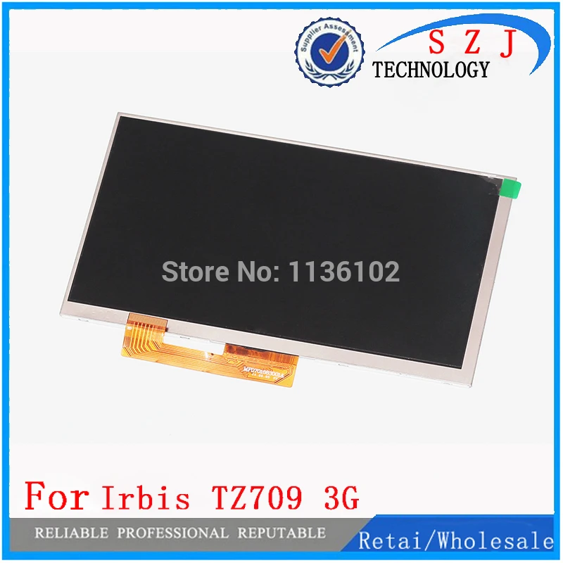 New 7'' inch For Irbis TZ709 3G TABLET 30pins LCD Display Matrix LCD Screen Lens Module replacement Free Shipping