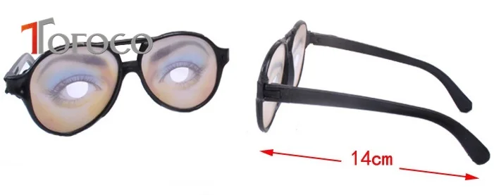TOFOCO Горячие забавные хитовые игрушки пластиковые очки для сумасшедших глаз