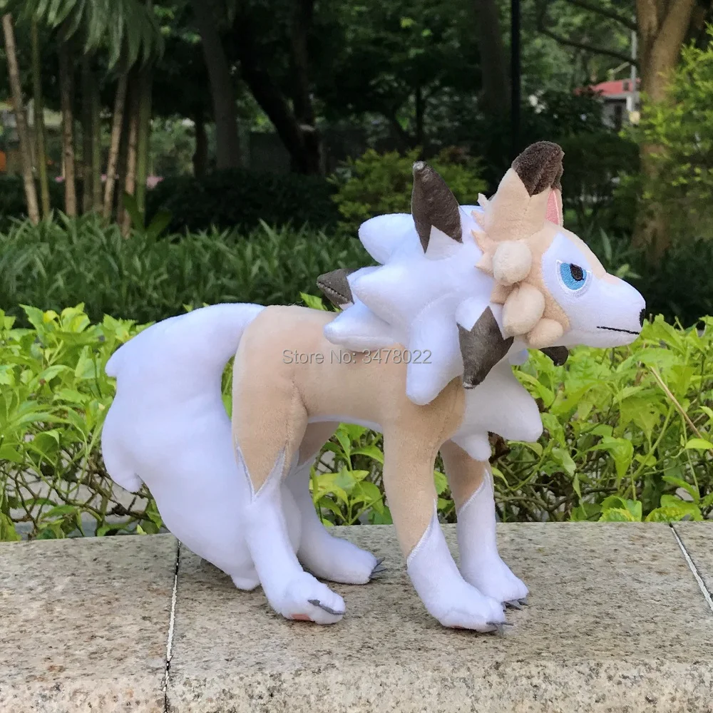 Фото TAKARA TOMY Pokemon Lycanroc 9 дюймов плюшевая мягкая аниме игрушка мультяшная Мягкая кукла №1