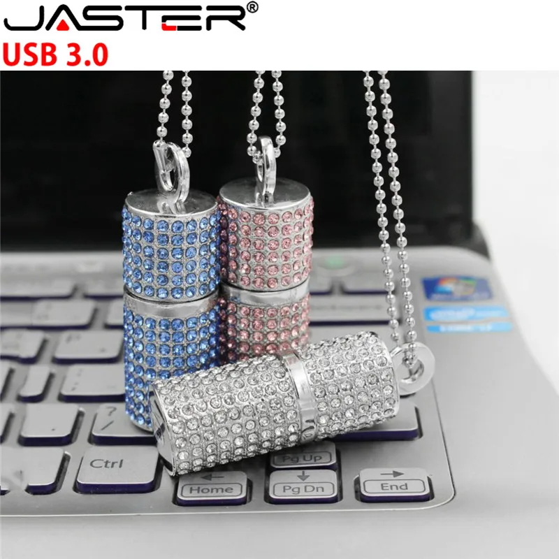 JASTER USB3.0 металлический Кристальный столб USB флеш-накопитель Флешка 4 ГБ 8 ГБ 16 ГБ 32 ГБ 64 Гб карта памяти creativo U диск внешний накопитель
