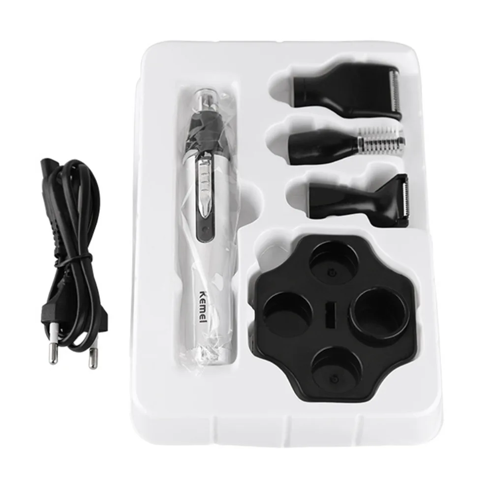 

Professional Men Electric Nose Ear Hair Trimmer Painless Women Trimming Eyebrows Beard 4 in 1 Hair Clipper Cut Shaver 1 set