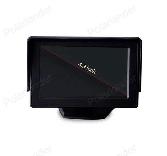 Новое поступление 4 3 дюймовый цветной TFT LCD Мини-Автомобильный задний вид для DVD VCD