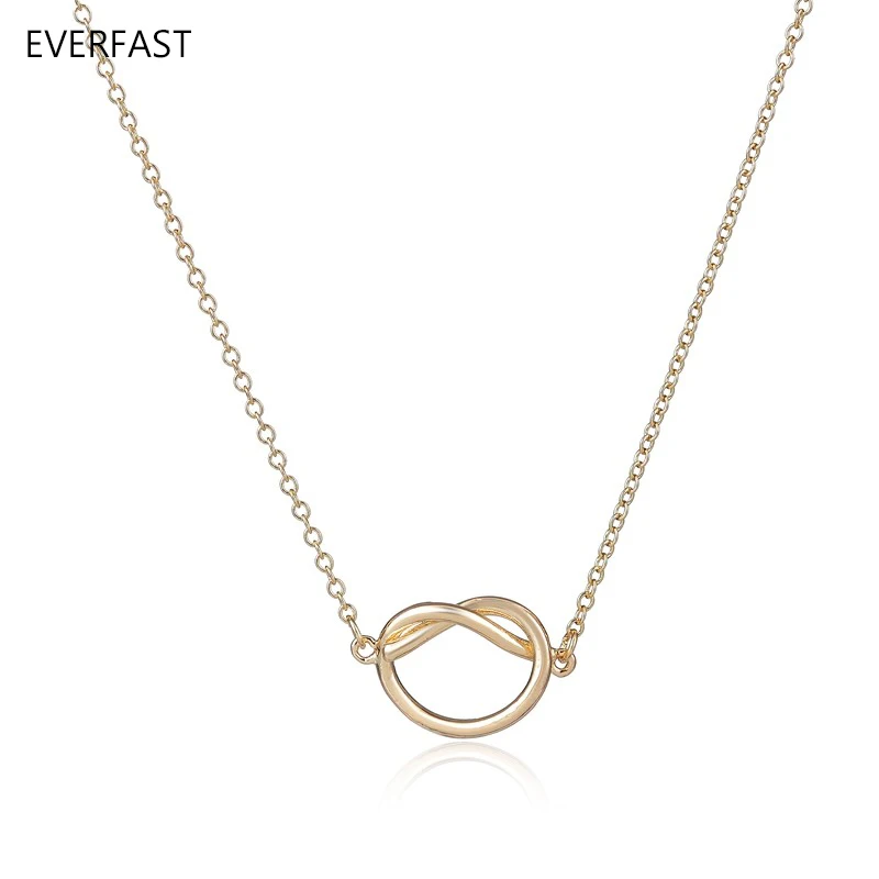 Everfast 1 шт. новый кулон в стиле бохо с сердцем и узлом женское минималистичное