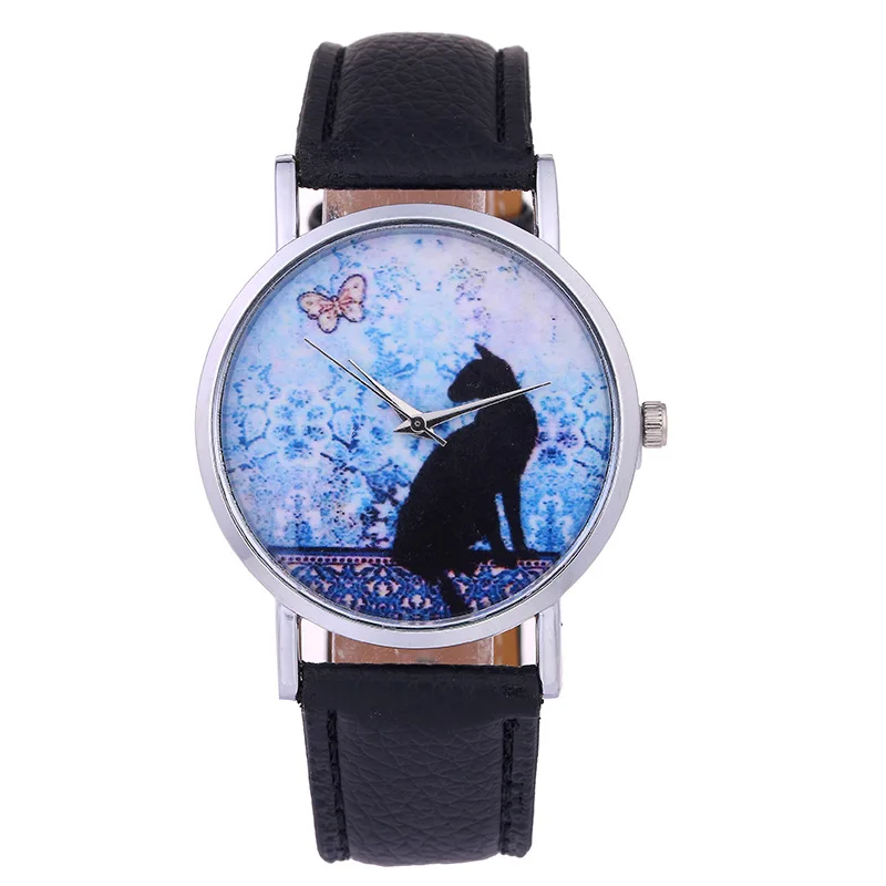 Модные Повседневные детские часы Женские кварцевые наручные Leahter Starry Sky женские