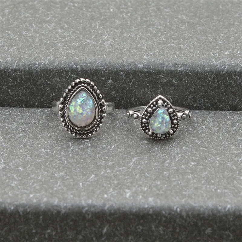 Женское Винтажное кольцо ADOLPH богемное в форме сердца с геометрическим рисунком