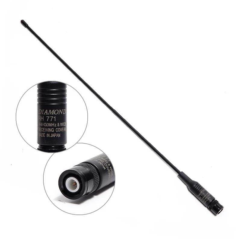Алмазная RH-771 BNC быстрая лазерная печать Двухдиапазонная VHF/UHF 144 MHz/430 MHz гибкая