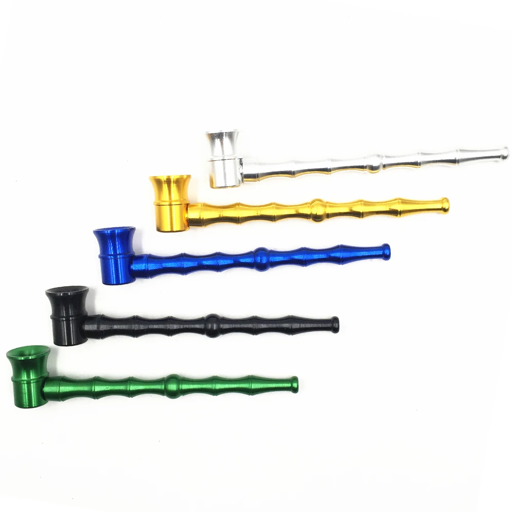 Small Bamboo Tobacco Stems Smok Metal Pipes Portable Creative Smoking Pipe Herb Gifts Grinder Smoke | Дом и сад