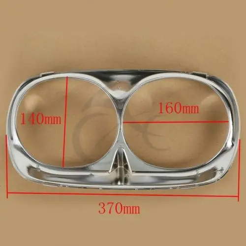 Хромированная накладка на фару ободок внешний обтекатель для Harley Road Glide 98 13|cowl neck