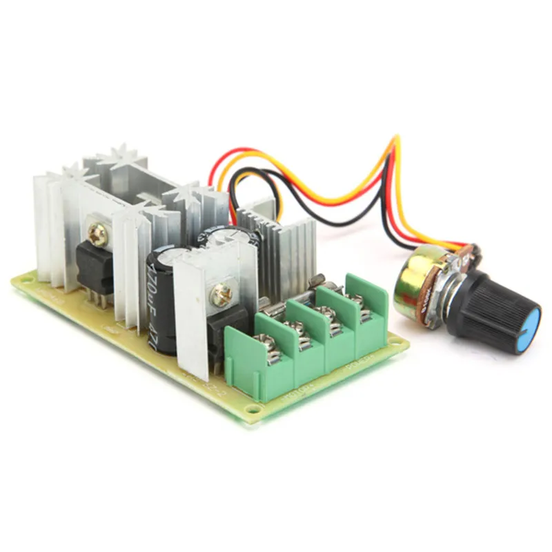 1 шт. Новый 20A DC 10 60 в 1200 Вт ШИМ регулятор скорости двигателя Модуль