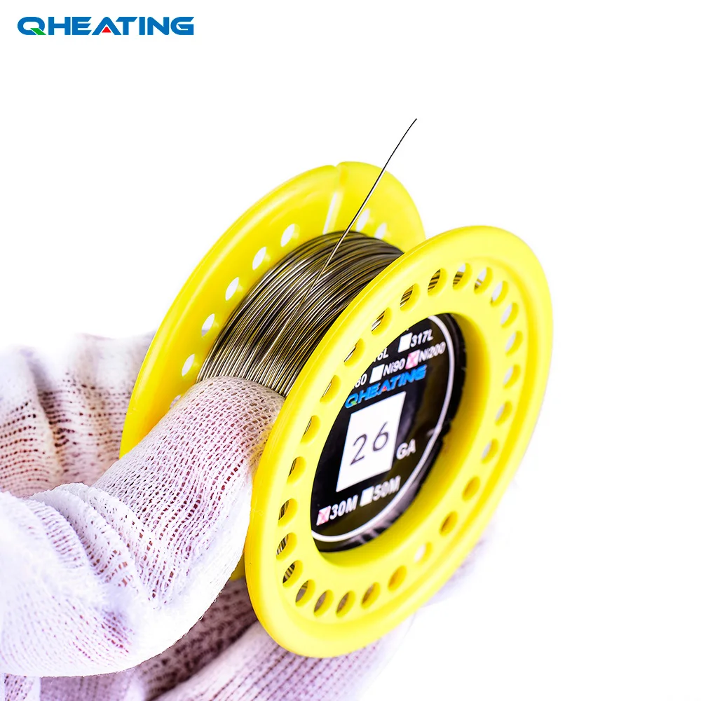 Нагревательные провода qheater NI200 26ga 30 м для электронных сигарет RDA DIY