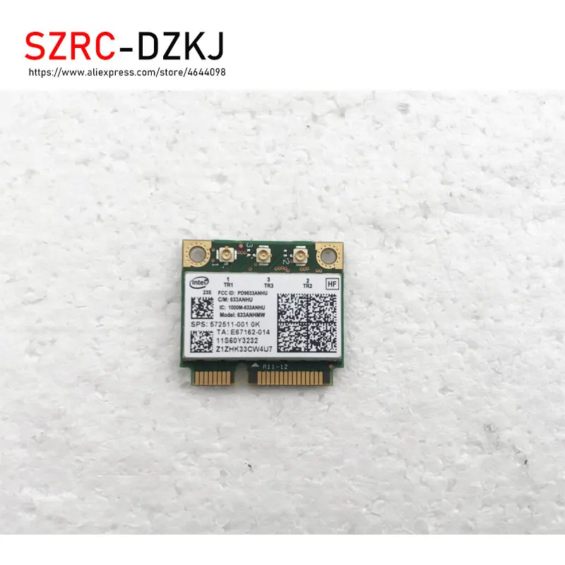 Беспроводная карта адаптера для 6300AGN 633ANHMW полуразмерная мини PCI E Wi-Fi 450 Мбит/с