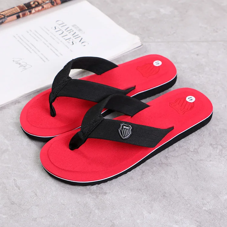 Men Summer Flip Flops Beach Sandals Anti-slip Casual Flats Shoes High Quality Slippers Zapatos Chanclas De Hombre Wholesale
