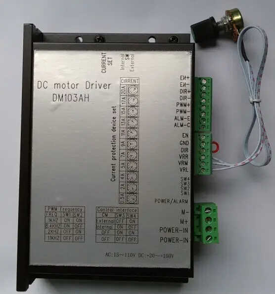 

New DC 20-110V Brush Motor Driver Speed Controller 2000W Max MACH3 PLC USBCNC