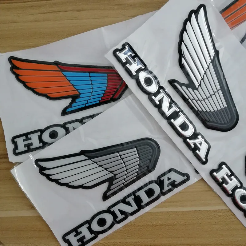 3D Крылья Логотип эмблема значок Стикеры бак мотоцикла Автомобильная наклейка