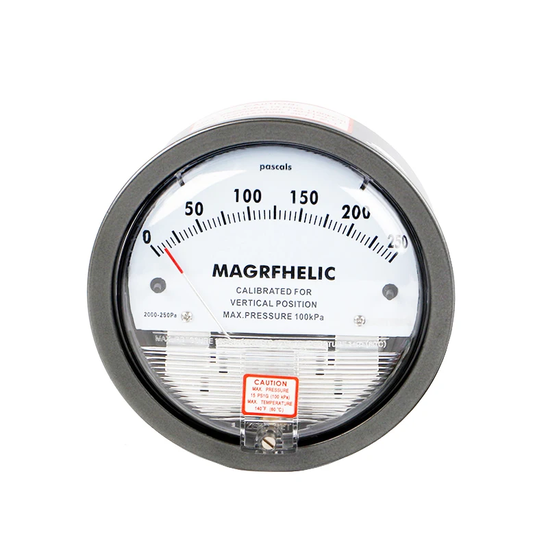 

0-250PA Micro Differential Pressure Gauge High Precision 1/8 "NPT Air Pressure Meter Barometer TE2000