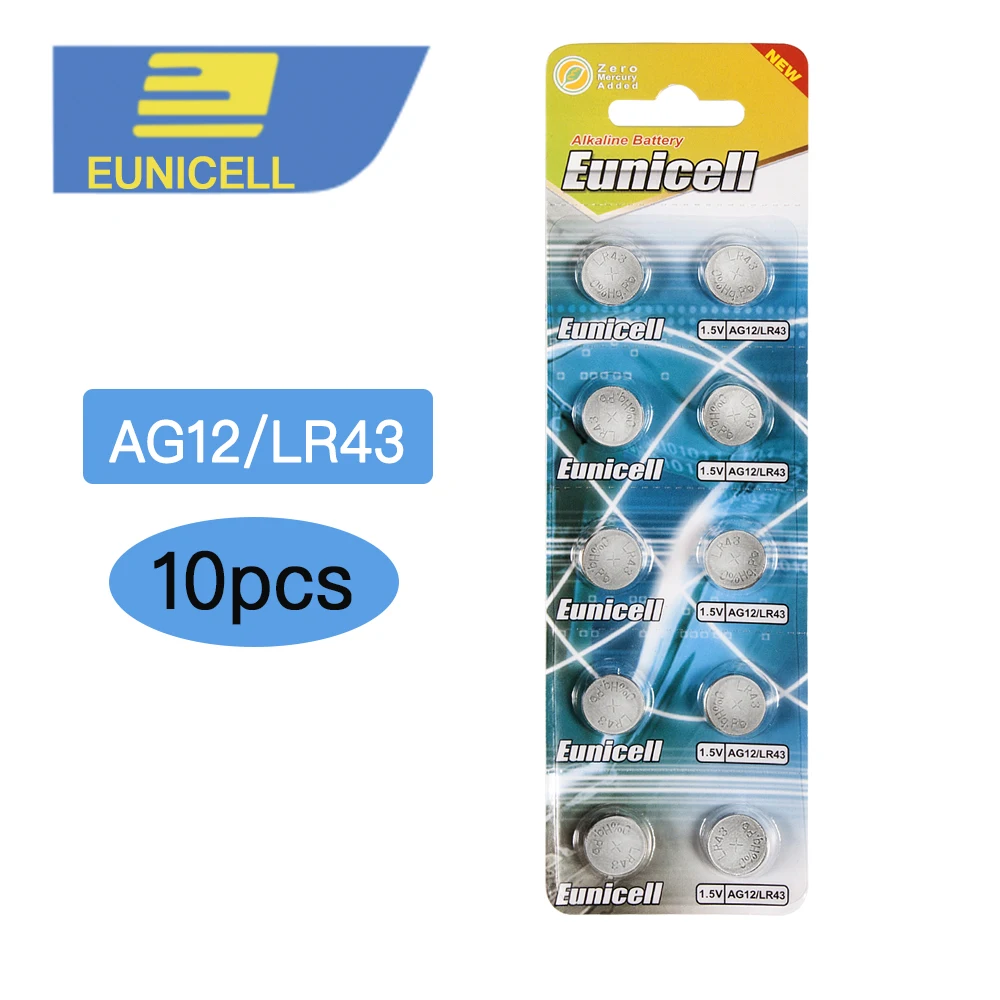 10 шт. щелочные батарейки AG12 LR43 SR43 260 386 Cr2016 1 5 в|button cell battery|button cellcell batteries |