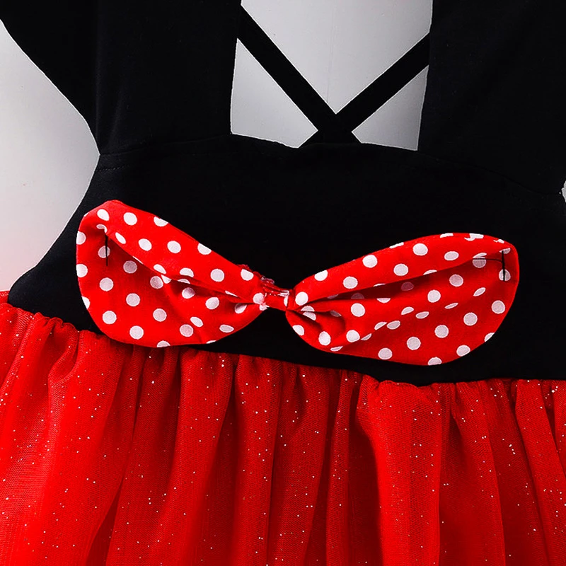 Платье для маленьких девочек платье с рисунком Мики летняя одежда Vestidos Bebe Robe