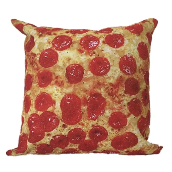 

Cool Pizza Pillow Case Pepperoni Pizza Junk Food Hipster Print Funny Throw Pillow Cases Cushion Cover Outdoor Kitchen Chair 18"