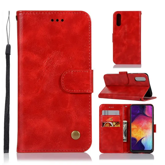 Роскошный флип Etui для samsung A50 чехол Coque samsung A30 чехол из искусственной кожи кошелек Подставка для samsung Galaxy A40 чехол Galaxy A70 A20