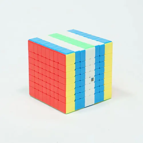 Stickerless Moyu MF8 8x8 куб 8 слоев магический скоростной куб головоломка 8х8 черный без наклеек Cubo Magico 8*8*8 развивающие игрушки для детей - Цвет: Stickerless