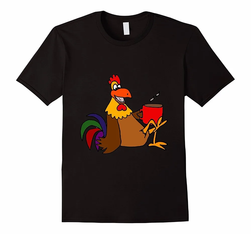 Футболка Для мужчин Футболки для девочек брендовая одежда Смешные петух