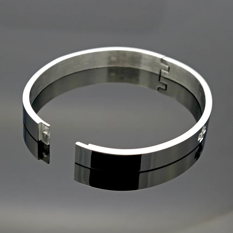 Новый роскошный дизайн браслет для пары из белого кубического циркония мужские и