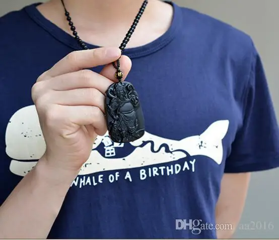Рождественский подарок кулон из 100% натуральной матовой бумаги Obsidian Kuan Kung|pendant