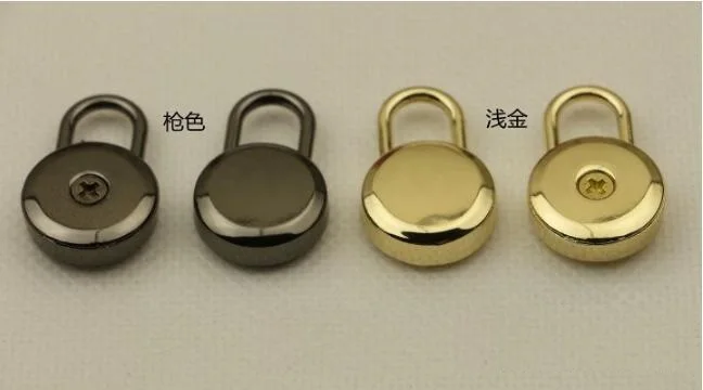 (10 PCS/lot) manufacturers wholesale handbags metal accessories small decorative keyless round switch padlock | Багаж и сумки