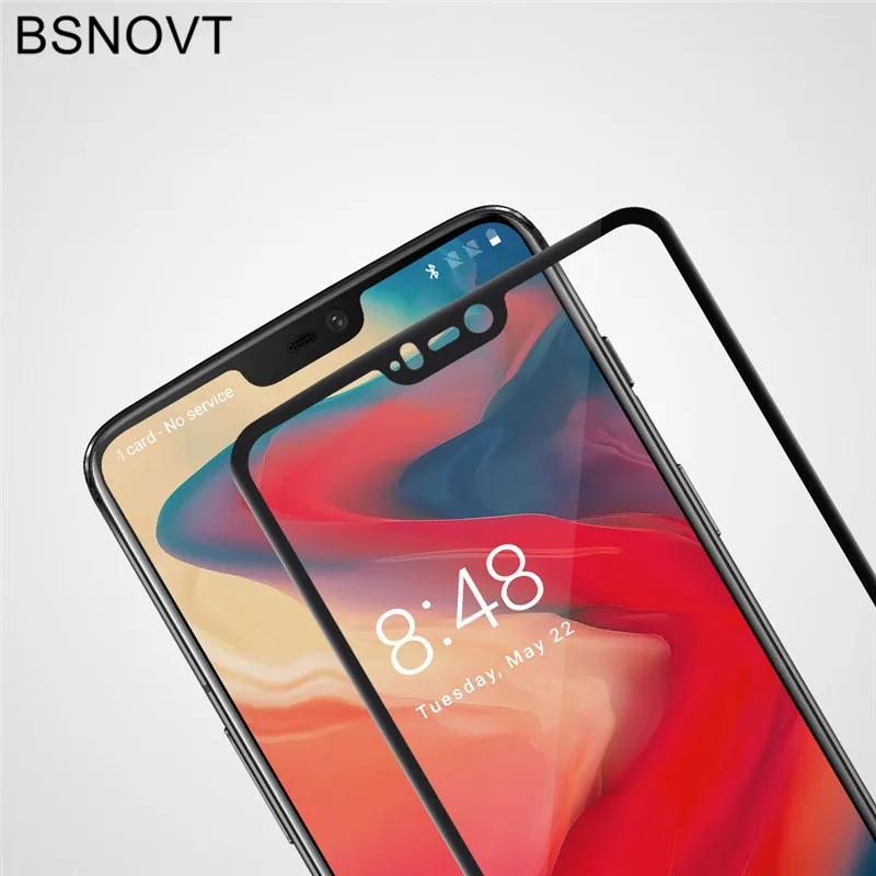2 шт Защитная пленка для экрана Oneplus 6 стекло закаленное полное покрытие Стекло