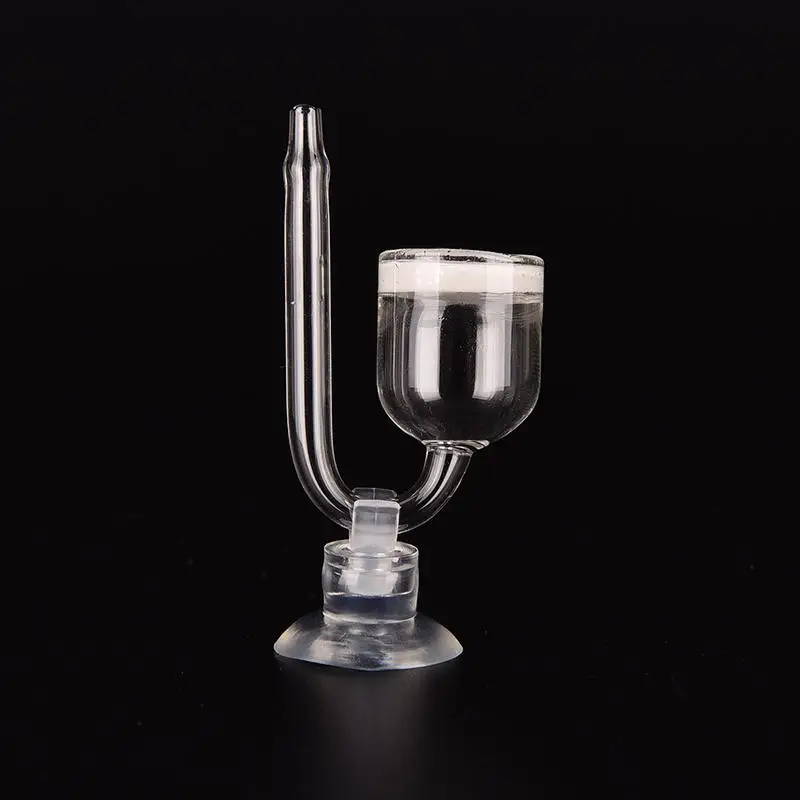 Functional Aquarium Co2 Diffuser Kit Check Valve U Shape Glass Tube Suction Cup For Carbon Dioxide Generator 4mm Inside Dia | Дом и сад