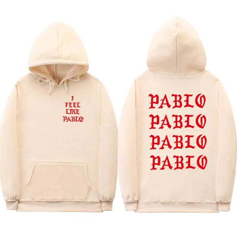 Khaki XMS110 Толстовки для женщин I Feel Like Pablo hoody Дамский пуловер Kanye West толстовка с капюшоном уличная Женская толстовка Пабло розовая толстовка - Цвет: Khaki XMS110