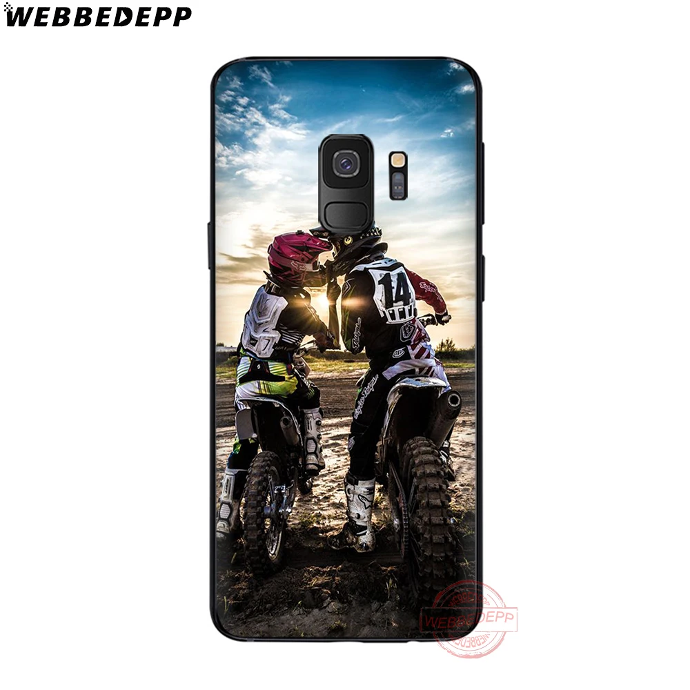 WEBBEDEPP Motocross motocross classic Soft Phone Case for Samsung S6 S7 Edge S8 S9 S10 Plus J4 J6 J7 J8 Note8 9 10 |