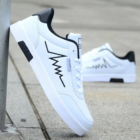 

Black White Solid Men Casual Shoes Simple Canvas Mens Loafers 2019 High Quality Anti-Slip Comfortable Vulcanized Shoes Man Flats