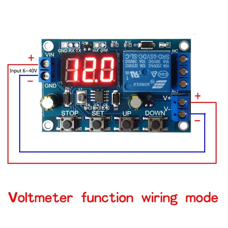 DC 6-40V Battery Charger Discharger Control Switch Undervoltage Overvoltage Protection Board Auto Cut Off Disconnect Controller