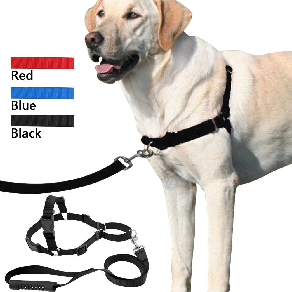 

Pet No-Pull Nylon Dog Harness With Leash Training Harness Stop Pulling On Lead Small Medium Large
