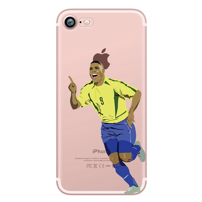 Football Star чехол для iPhone 6 S 5 5S SE 7 8 крышка футбол Роналду мобильный телефон сумка