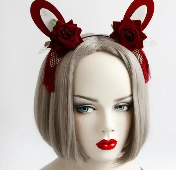 

Повязка для волос в готическом стиле женская, праздничный аксессуар для волос на новый год