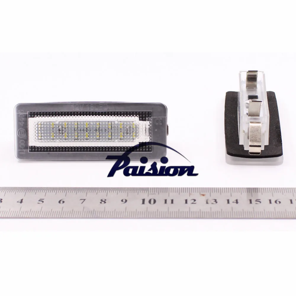 2 шт. 18SMD светодиодный номерной знак без ошибок для Benz Smart Fortwo Coupe 450|benz plate|error freesmart