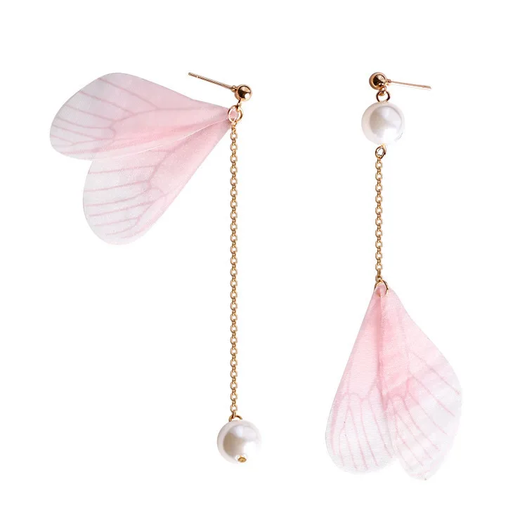Сладкая фея серьги с крыльями дизайном стрекоза aros mujer oreja aretes де bijoux oorbellen мужские