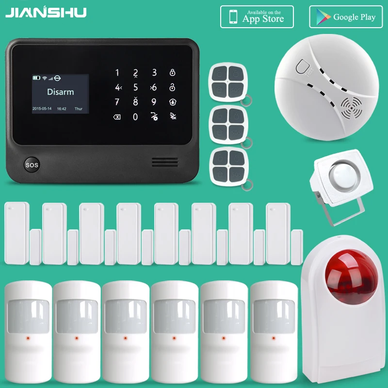 Сигнализация Беспроводная с поддержкой gsm и Wi Fi 100|work|work workwork security |
