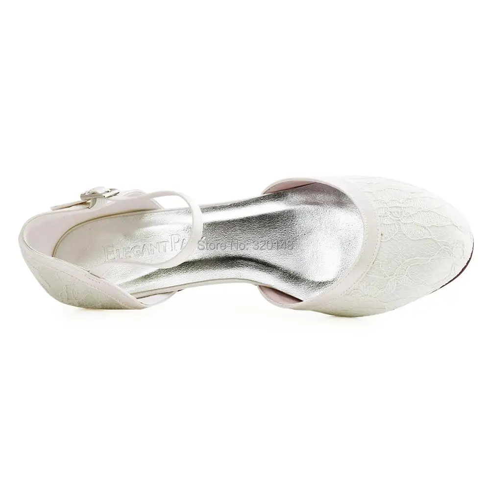 Свадебные туфли белого цвета и слоновой кости для невесты Туфли на квадратном