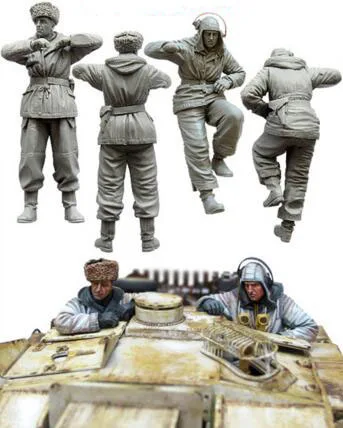 1/35 статуэтка в виде Пособия по немецкому языку Stug Crew 2 шт./компл. модель Наборы
