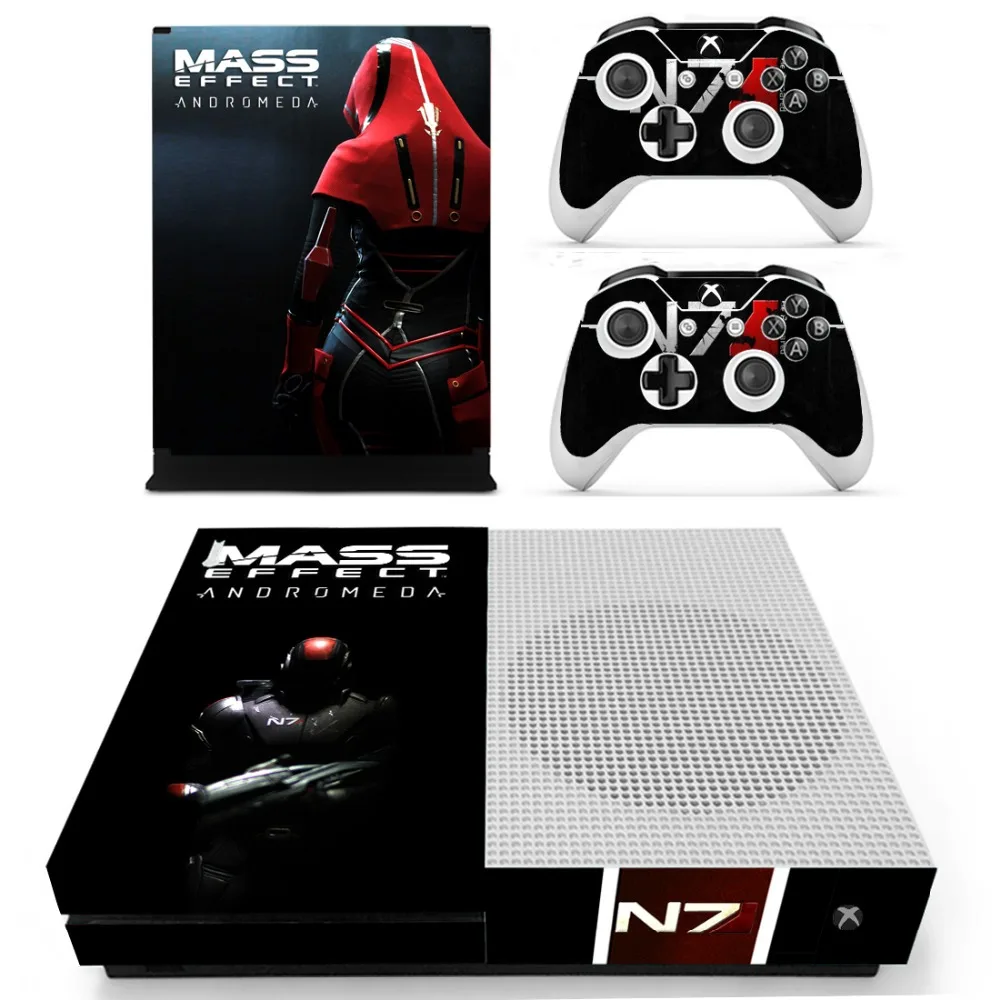 Mass Effect Андромеда кожи Стикеры наклейка для Xbox One S консоли и контроллеры тонкий s
