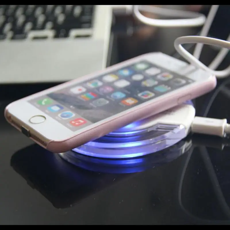 Qi Беспроводное зарядное устройство зарядные комплекты Pad + приемник для iPhone 5 5S 5C 6