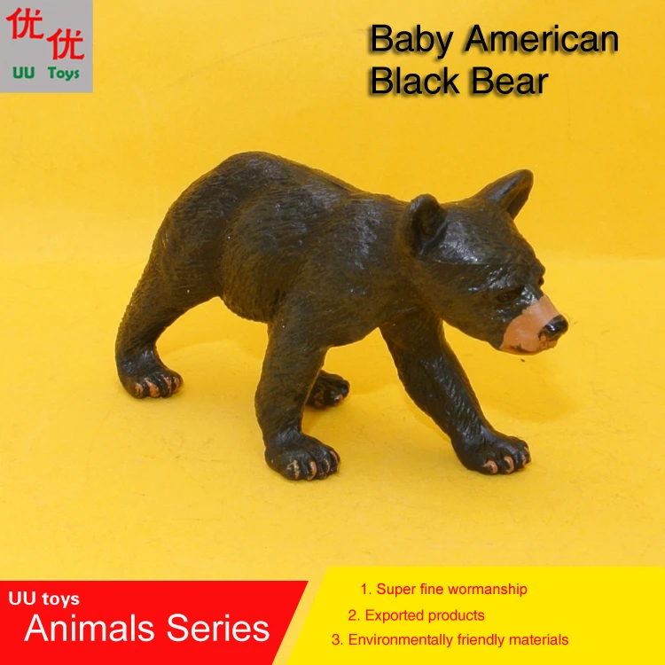 

Hot toys:Baby American Black Bear Simulation model Animals kids toys children educational props