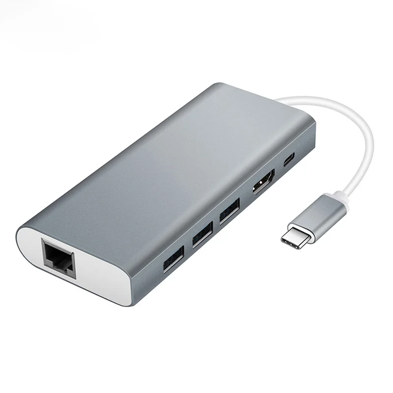 USB док станции 6 в 1 Тип usb C к HDMI 3 0 PD Gigabit Ethernet RJ45 сетевой адаптер для Macbook pro samsung