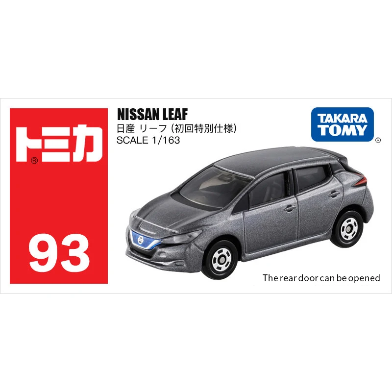 Takara Tomy Tomica 1/63 Nissan Leaf черный серый металл литья под давлением Модель автомобиль